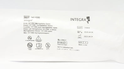 Integra 1411000 Miringotomy Spear Knife